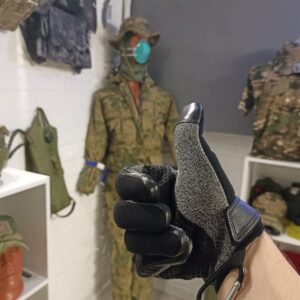 Перчатки с защитой от порезов, тактические, с кожаными вставками