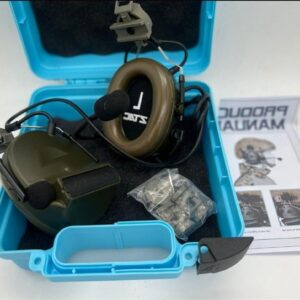 Тактические активные наушники с адаптером под шлем и шумоподавлением ZTAC Peltor COMTAC